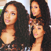Luxury Coily Deep Curly Glueless 13x4 HD Lace Frontal Wigs Double Drawn Human Hair Wigs