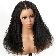 Luxury Coily Deep Curly Glueless 13x6 Frontal HD Lace Wigs Double Drawn Human Hair Wigs