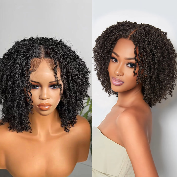 put on and go micro twist glueless human hair wig