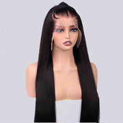 Glueless Pre Braided Wig Straight Human Hair 13x4 HD Lace Frontal Wig Super Secure