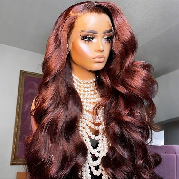 Reddish Brown Wigs | 33 Color Human Hair Wig – Hermosa Hair