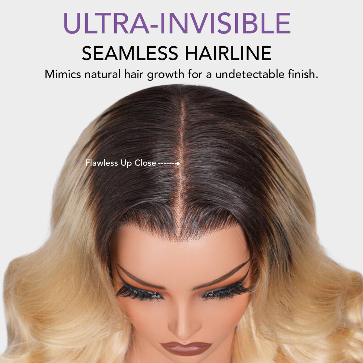 Loose Body Wave 613 Blonde Wig with Brown Roots Pre Cut 13x6 HD Lace Front Human Hair Wigs 250% Density
