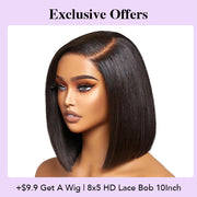 +$9.9 Get A Wig | 220% Density Chocolate Brown Loose Deep Wave Wig 13x6 HD Lace Frontal Human Hair Wigs