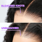 Deep Wave Glueless Wear & Go Wigs 8x5 Pre Cut HD Lace Closure Wigs with Pre Bleached Knots