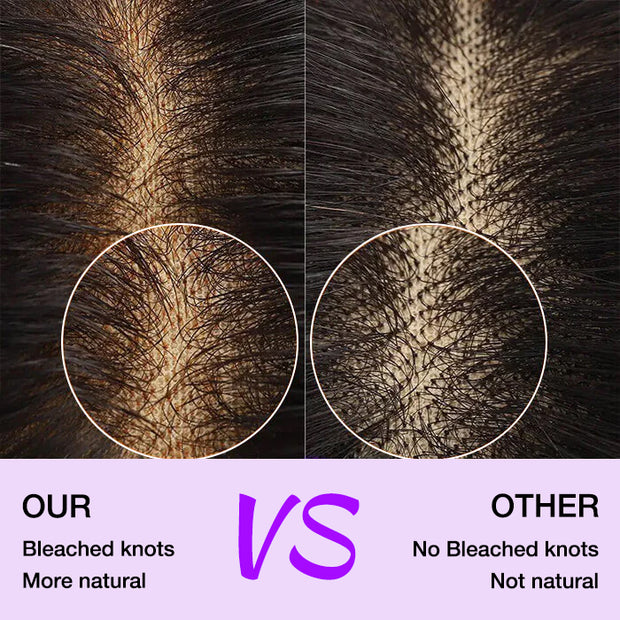 Bouncy Loose Wave 13x6 Full Invisible Hd Transparent Lace Front Wigs For Women