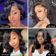 Body Wave Short Bob 13*4 Lace Front Human Hair Wigs Pre Plucked Human Hair Wigs