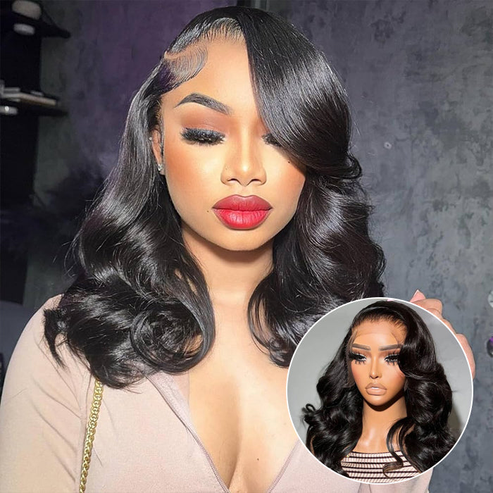 2 Wigs Set | Body Wave 13x4 HD Lace Frontal Wig & #4 Brown 5x5 HD Lace Bob Wig