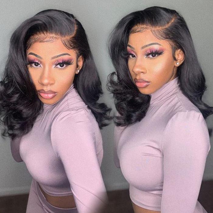 Voluminous Loose Body Wave Glueless HD Lace Wig Pre-Cut Lace Put On and Go Human Hair Wigs