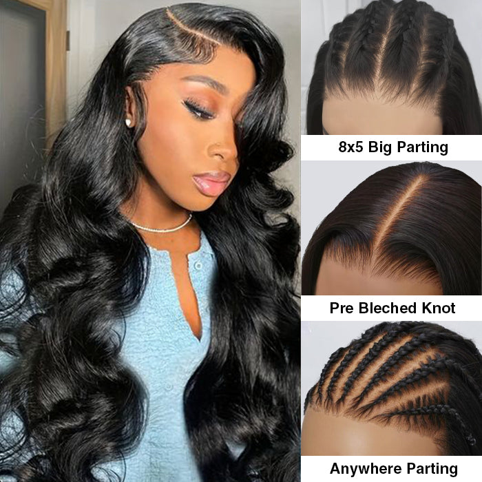2Wigs 220%] Body Wave & Jerry Curly 24 Inch Versatile 8x5 Pre Cut