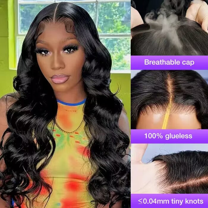 Ear To Ear 13x4 HD Lace Front Straight Wig Pre Cut & Plucked & Bleached Real Glueless Wig
