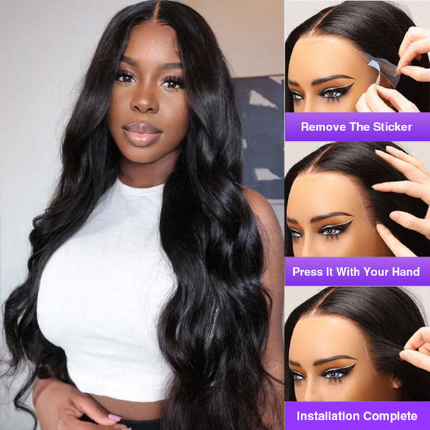 3D Body Wave 13x4 Pre-Bleached Lace Frontal Wig Real Ear To Ear Pre-Cut Lace Frontal Super Secure Wig