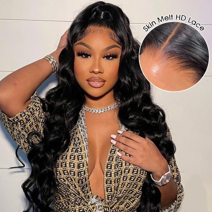 Glueless 13*4 HD Lace Human Hair Wigs Body Wave Wig | Large & Small Cap Size