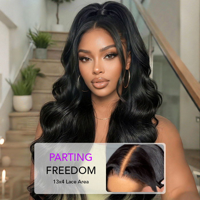 Skin Melt HD Lace Wigs Body Wave 13*4 Lace Front Wigs Human Hair Real Transparent Lace