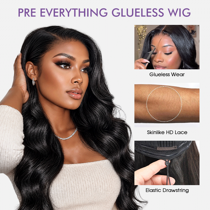 13x6 Loose Body Wave Frontal Wig Glueless HD Lace Human Hair Pre Everything Wigs 220% Density