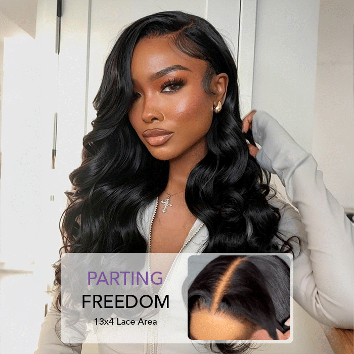 Skin Melt HD Lace Wigs Body Wave 13x4 Lace Front Wigs Human Hair Real Transparent Lace