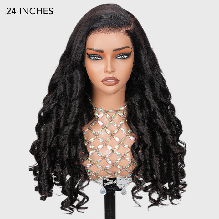 13x6 Loose Body Wave Frontal Wig Glueless HD Lace Human Hair Pre Everything Wigs 220% Density