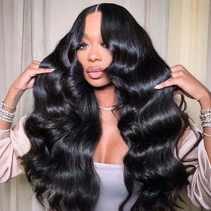 250% Density Body Wave Glueless Ear-to-ear 13x6 HD Lace Front Wig Pre-Cut Lace Flexi-Fit Drawstring Cap
