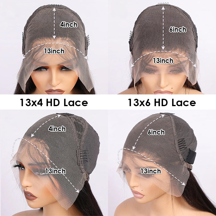 HD Lace Wigs Realistic 13*4 Lace Front Wigs Human Hair Deep Wave