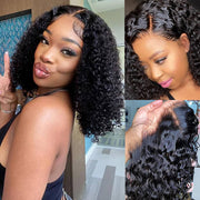 2 Wigs Set | Silky Straight 13x4 HD Lace Frontal Wig & Skin Melt HD Lace 5x5 Curly Bob Wig