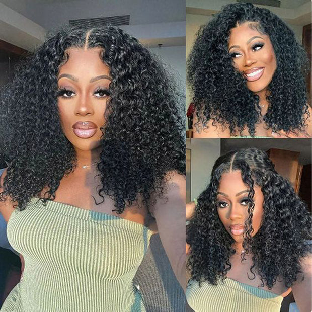 Lace frontal curly bob clearance