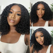 2 Wigs Set | Silky Straight 13x4 HD Lace Frontal Wig & Skin Melt HD Lace 5x5 Curly Bob Wig