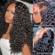 2 Wigs Set | Curly Hair 13x4 HD Lace Frontal Wig & #613 Blonde 5x5 HD Lace Bob Wig