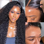 2 Wigs Set | Curly Hair 13x4 HD Lace Frontal Wig & #613 Blonde 5x5 HD Lace Bob Wig