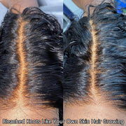 S M L Cap Size Glueless Curly 13*4 Frontal Wigs Human Hair HD Lace Pre Cut & Plucked & Bleached