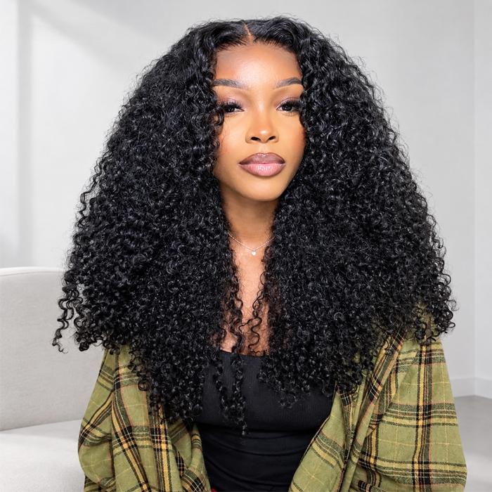 Curly Hair 5x5 HD Lace Closure Wig 100% Virgin Human Hair Wigs Pre Plucked Hairline Glueless Wig