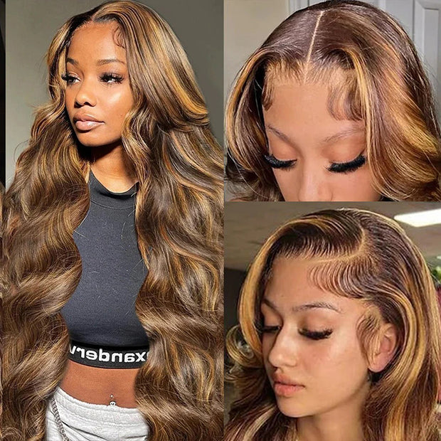 Highlight Put on go® Glueless Wig Pre Cut 4x4 HD Lace Closure Wig Beginner Friendly