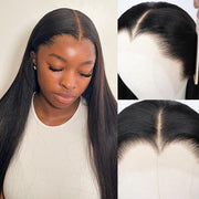 Widow's Peak M Hairline 13x6 HD Lace Front Wig Straight Brazilian Human Hair
