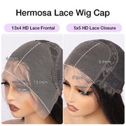 2 Wigs Set | Silky Straight 13x4 HD Lace Frontal Wig & Skin Melt HD Lace 5x5 Curly Bob Wig