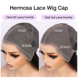 Highlight Curly 13x4 HD Lace Frontal Wigs #4/27 Color Glueless Human Hair Wigs For Women