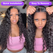2Wigs = $189 | Water Wave Glueless Wig + Highlight Body Wave Wig With Bangs