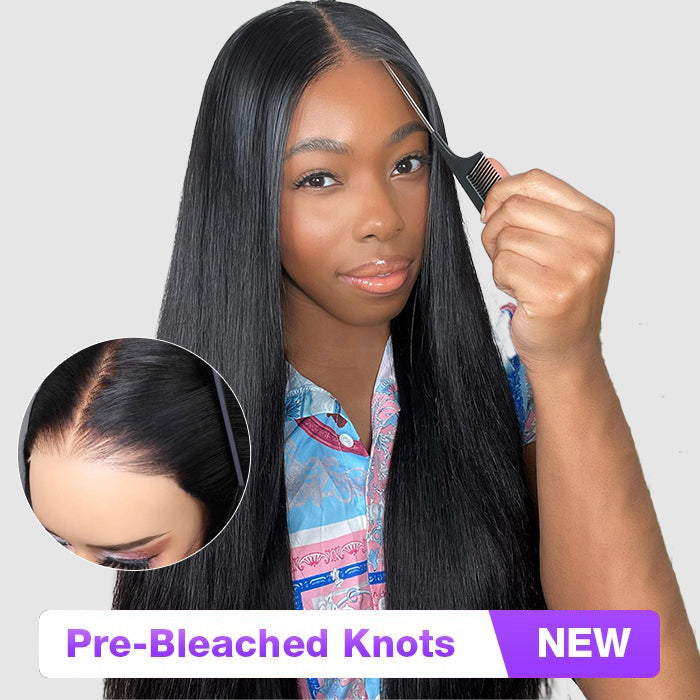 pre bleached knots glueless lace wig