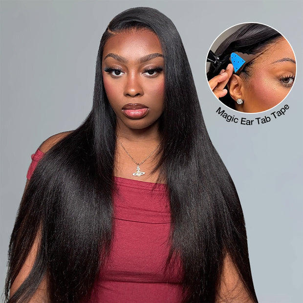SKINLIKE HD Lace Frontal Wig 13x6 Ultra-Fitted Full Frontal Straight Human Hair Wigs With Pre Bleached Small Knots