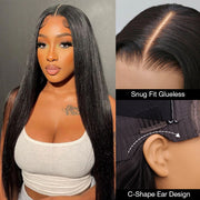 Straight 8x5 Ready Go Wig HD Lace Pre-Bleached & Pre-Plucked 3S Easy To Wear Glueless Wig