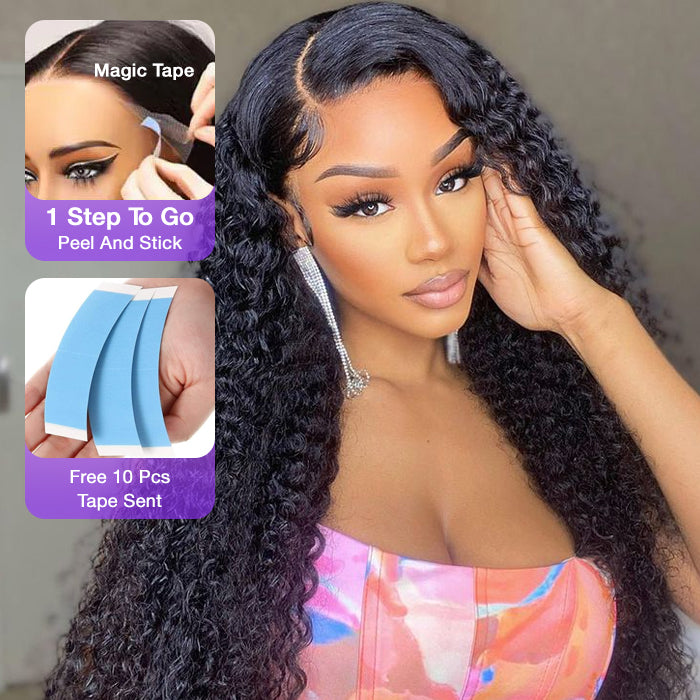 Virgin Brazilian Curly 13x4 HD Lace Ear-to-Ear Frontal Wig  display picture 1