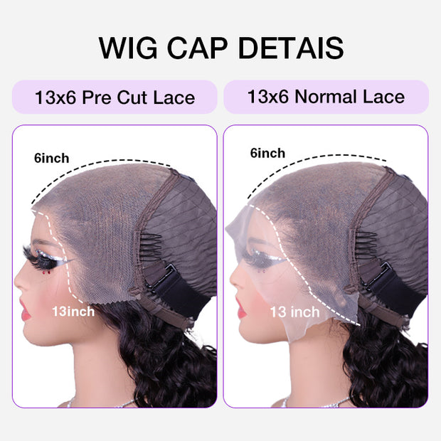 SKINLIKE HD Lace Frontal Wig 13x6 Ultra-Fitted Full Frontal Straight Human Hair Wigs With Pre Bleached Small Knots