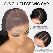 #1B/27 Blonde Highlight Color 8x5 HD Lace Human Hair Glueless Wig Pre Plucked Natural Hairline Ship In 24H