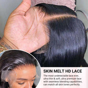Silky Straight Wig Glueless 4x4 HD Lace Closure Wigs Human Hair