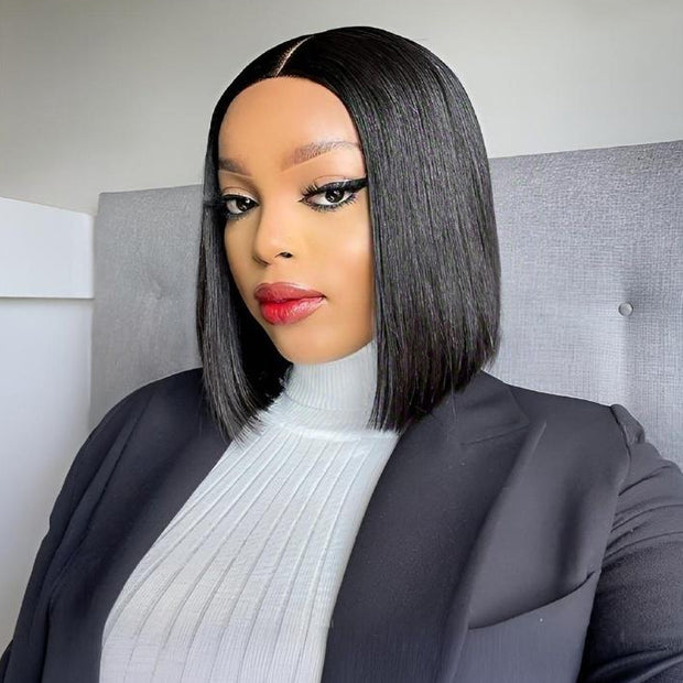 2 Wigs Set | 5x5 HD Lace Bob Wig Pre Plucked & Bleached  display picture 3