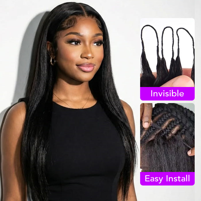 Silky Straight Pre-Looped Knotless Pre-Separated Feather Crochet Hair Extensions