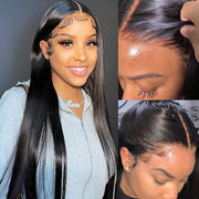 2 Wigs Set | Silky Straight 13x4 HD Lace Frontal Wig & Skin Melt HD Lace 5x5 Curly Bob Wig