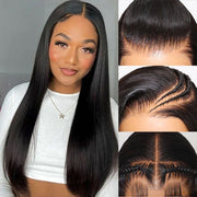 2 Wigs Set | Silky Straight 13x4 HD Lace Frontal Wig & Skin Melt HD Lace 5x5 Curly Bob Wig