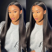 Widow's Peak M Hairline 13x6 HD Lace Front Wig Straight Brazilian Human Hair
