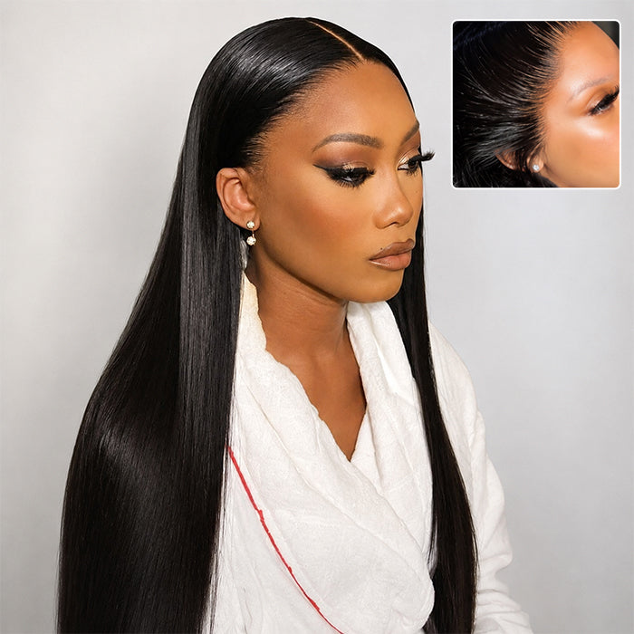Skinlike HD Lace Straight 13x6 13x4 HD Lace Frontal Wig Human Hair New Upgrade Invisible Knot Wigs