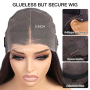 Glueless Ready & Go Wig Curly Hair 8*5 Pre Cut HD Lace Closure Wigs #4 Chocolate Brown Color