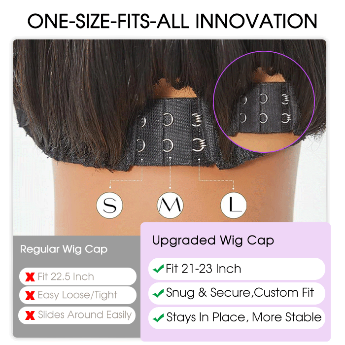 Chocolate Brown Color Put on go® Glueless Wig Pre Cut 8x5 HD  display picture 1