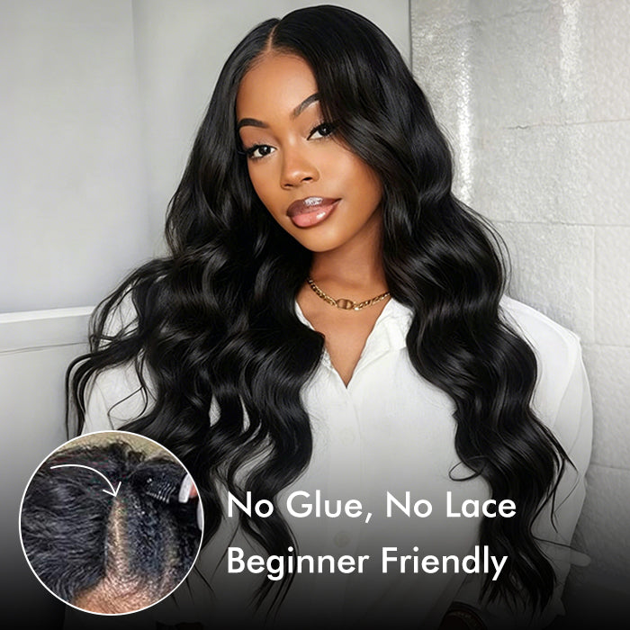 Body Wave V/U Part Human Hair Wigs No Leave Out Beginnger Friendly Easy Install
